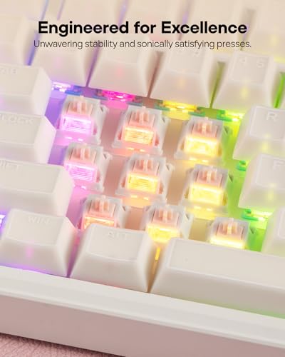 EPOMAKER Gaming Keyboard Switches, 35 PCS, Linear/Tactile Switch, 5-Pin Pre-Lubed Switch, Creamy Switches, Compatible with MX Keycaps for Mechanical Keyboard (Cream Marble, Linear) - color: Cream Marble