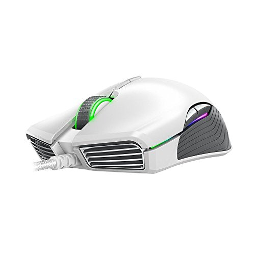 Razer Lancehead TE Ambidextrous Gaming Mouse: 16,000 DPI Optical Sensor - Chroma RGB Lighting - 8 Programmable Buttons - Mechanical Switches - Mercury White
