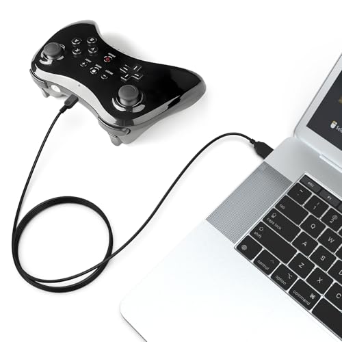 Saipomor Replacement Charger Mini USB Power Cord Charging Cable Compatible with Nintendo Wii U Pro Controller (10ft) - size: 10ft