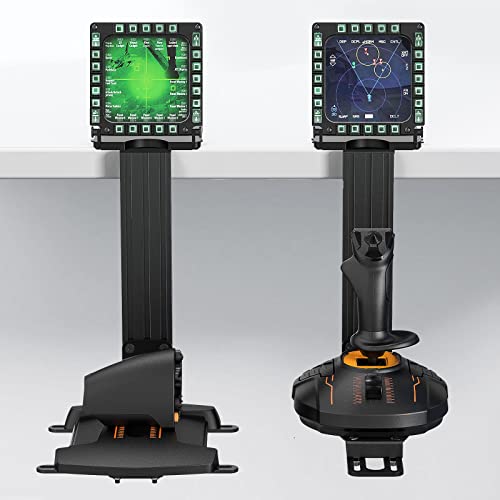 Upgraded Desk Mount for Flight Simulator Joystick, Hotas, Throttle Systems - Compatible with Thrustmaster, Logitech, TCA Officer Pack Airbus, and VKB Hotas etc - 2 Pack - Enhance Your Flight Sim Experience