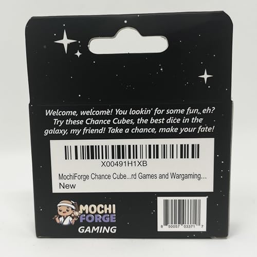 Chance Cubes – Set of 10 Premium Sci-Fi Dice | Inspired by Star Wars | Collectible D6 Tabletop Dice for RPGs, Board Games & Display