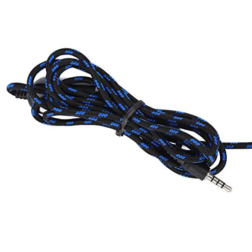 Wired Gaming Headset Comfort Design with Microphone and Volume Control for PC Laptop 40mm Driver Black and Blue