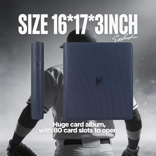 2000 Pockets Trading Card Binder, 20-Pocket Card Ablum Compatible with MTG,Sports Cards & Other Standard Size Trading Card (NAVY BLUE) - color: 20 Pocket Navy Blue