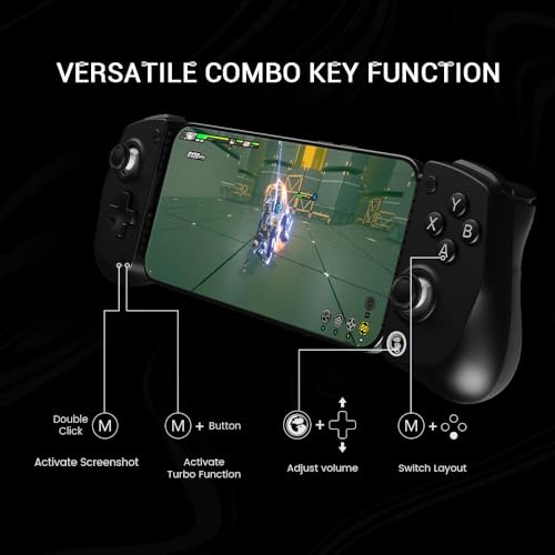 GameSir X5 Lite Mobile Gaming Controller for Android & iPhone 15/16 Series (USB-C), Hall Effect Joystick, Lightweight Ergonomic Phone Controller- Play Genshin Impact & Zenless Zone Zero (Renewed)