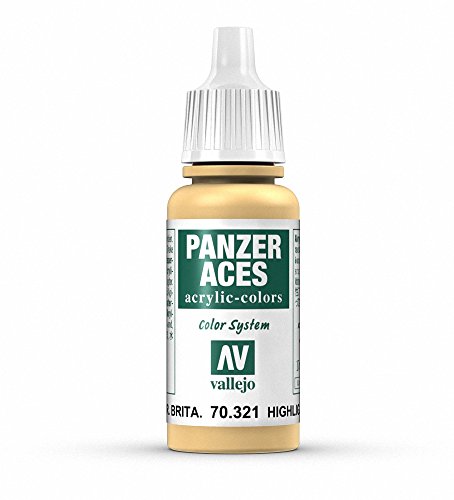 Vallejo Acrylic Paint, Bristish Tanker Highlights - color: Highlight Brit Tankcrew 17ml