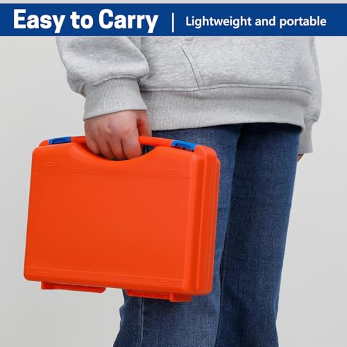 Miniature Storage Carrying Figure Case, 36 Slot Hard Shell Figurine Minature Carrying Case with 2 Foam Layer, Miniature Storage Case Compatible with Warhammer 40k, Dungeons & Dragons and More