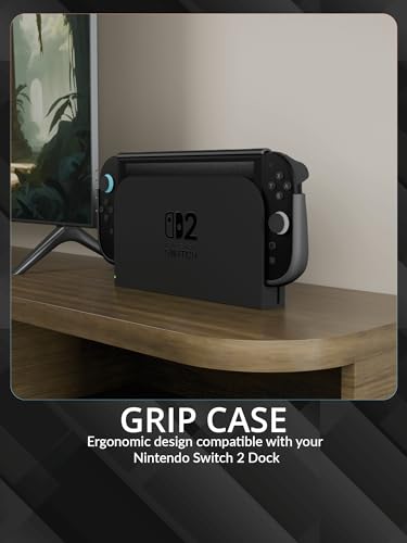 Orzly Switch 2 Accessories Bundle Carry Case & Screen Protector for Nintendo Switch 2 (2025) Console, TravelCase, Screen Protection, Grip Case, USB-C Cable, Games Holder, Headphones, Thumbgrips - size: 7.9 inch Switch 2