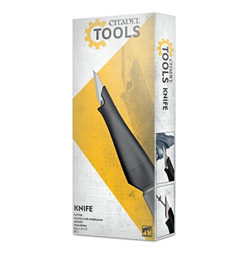 Games Workshop Citadel Tools Hobby Knife, Stainless Steel Precision Craft Knife, Fine Detail Cutting Tool for Miniatures, Models, and Art Projects