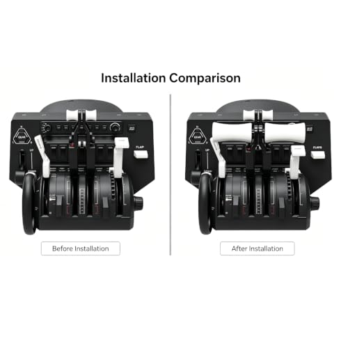 GHKHKTEM 737 Style Throttle Handle Set compatible with Honeycomb Bravo Throttle Quadrant