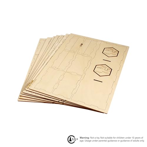 The Broken Token Game Organizer Compatible with Catan Base Game - Wooden Game Organizing Box with Multiple Trays - style: Standard Edition