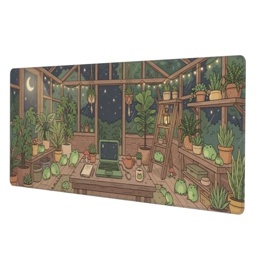 Extended Gaming Mouse Pad, Large Mouse Mat, XL Desk Pad for Keyboard and Mouse, Non-Slip Rubber Base & Stitched Edges for Gamer Office 31.5x11.8 in - color: 4