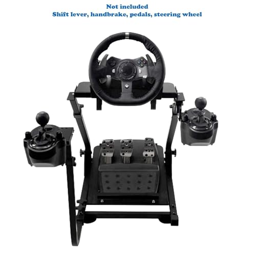Marada Racing Wheel Stand Adjustable Fit for Logitech G29 G920 G923, for Thrustmaster T80 T300 RS GT, for PXN Foldable Steering Wheel Pedal Shift Not Include