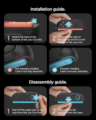 Spigen Snap Switch for Nintendo Swsitch 2 Case (2025) | Detachable Magnetic Game Card Storage, Any-Angle Kickstand, Detachable Joy-Con, PC+TPU Dual Layer, Ergonomic Grip