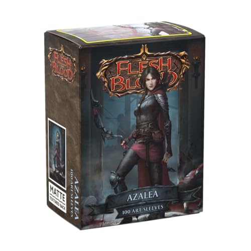 Dragon Shield | Flesh & Blood Art Sleeves | 100 CT - Smooth & Tough Premium TCG Sleeves | Compatible with Pokemon, One Piece & Magic the Gathering | Azalea - color: Azalea