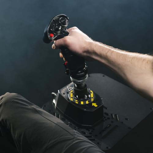 Thrustmaster AVA Base & F/A-18C Hornet Flight Sim Stick Bundle - PC | 1:1 USAF licensed Hornet replica stick, 19 programable buttons, 2-step trigger, 8-way hat, offset adapter - style: AVA & F18 Bundle