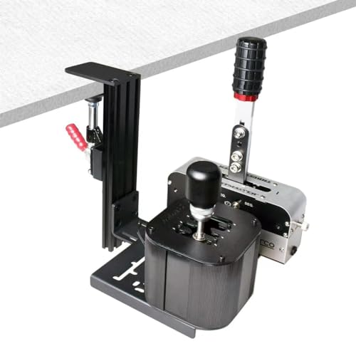 BUJ Universal Racing Simulator Desk Mount - Compatible with Logitech, Thrustmaster, Fanatec Shifters & Handbrakes, Plus USB Handbrake Models