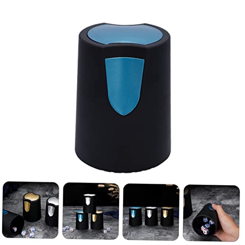 VICASKY 2pcs Plastic Game Dice Cup Premium Dice Storage Container for Ktv Bars and Table Games Stylish Design Plastic Material and Family Fun