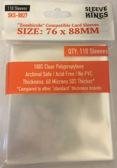 Zombicide 2nd Edition Sleeve Kings Compatible Sleeve Bundle - style: Zombicide 2nd Edition (8801 x 1 + 8827 x 1)