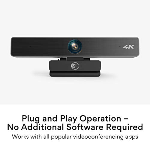 MEE Audio C11Z 4K Ultra HD Webcam with ANC Microphones, 4X Digital Zoom, Low Light Correction, Wide Angle Lens and Privacy Cover for Zoom Video Conferencing on Computer PC Mac Laptop Desktop - style: 4K Wide Angle