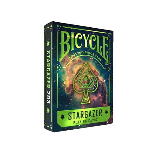 Bicycle Stargazer 203 Playing Cards – Premium Cosmic‑Themed Poker‑Size Deck of Cards with Air‑Cushion Finish, Collectible Space Galaxy Design for Cardistry, Magic Tricks, and Game Night