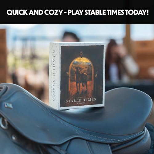 Stable Times Family Card Game with Real Horses | Cozy Board Game for Kids and Adults, Great for Family Game Night, Ages 8+, 1-5 Players, 20-30 Minutes