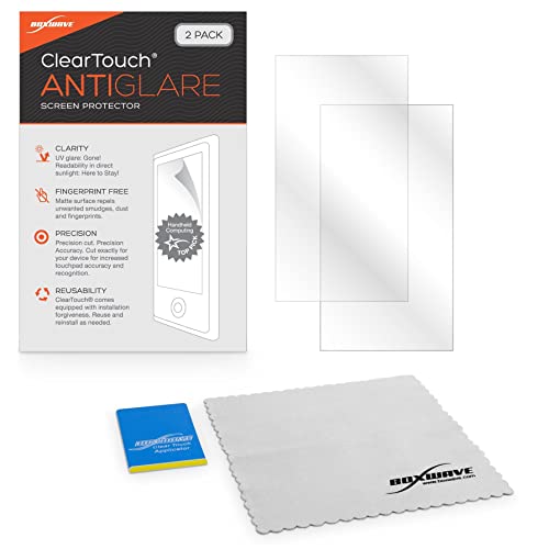BoxWave Screen Protector Compatible with STEMPilot Pilot Pro 2 Flight Simulator (STP-PILOTPRO2) - ClearTouch Anti-Glare (2-Pack), Anti-Fingerprint Matte Film Skin