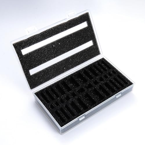 predolo 1/64 1/87 Miniature Figure Box 36 Slot Portable Dustproof Protection Box