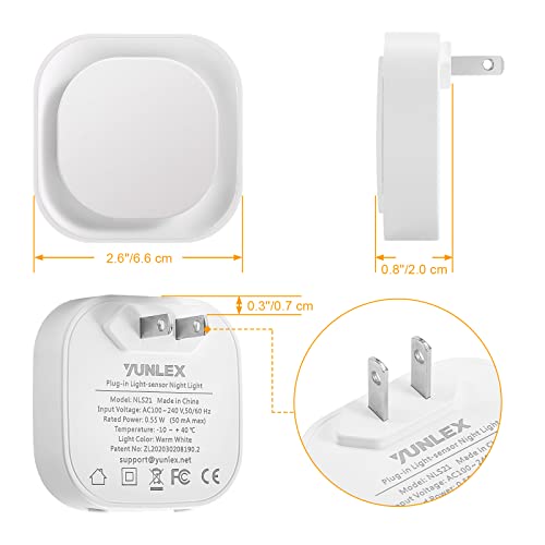 2 Pack Azure Night Light, Crisp Modern Glow with Dimmable Soft Light & Indirect Reflection, Auto Dusk to Dawn Sensor, Plug in LED Nightlight for Bathroom,Toilet, Kitchen Counter, Modern Decor | Auto Dusk to Dawn Sensor, Crisp Modern Light, LED Nightlight
