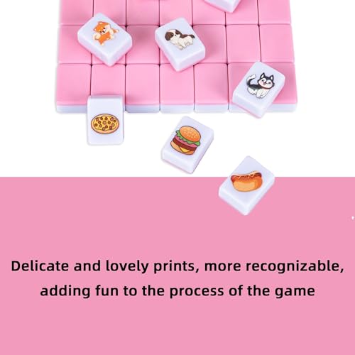 drizzle 65 Tiles Seaside Escape Blocks 30mm - Instruction Manual Panda Bag - Donuts and Plants - color: Food + Flower, size: 65 Tiles