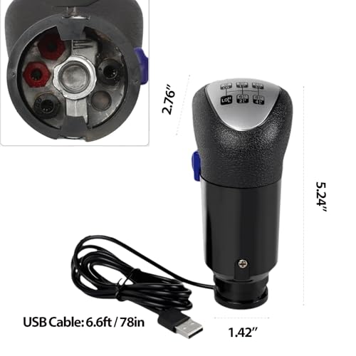 RQG Fits Logitech Shifter, USB Gearshift Knob Fits Logitech G29, G27, G25, G920, ETS2 ATS Shifter, High/Low Gear 18 Speed Truck Simulator PC Win only for Sim Racing Games