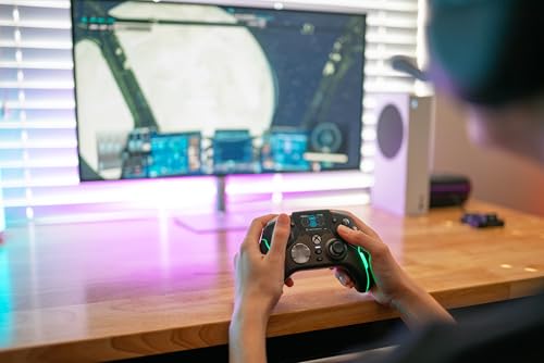 Turtle Beach Stealth Ultra Wireless RGB Gaming Controller, Xbox Series X|S | Also works with PC, Xbox One, Android, Bluetooth, Customizable Display Screen, Rapid Charging Dock, 30-Hr Battery, Black - color: Black