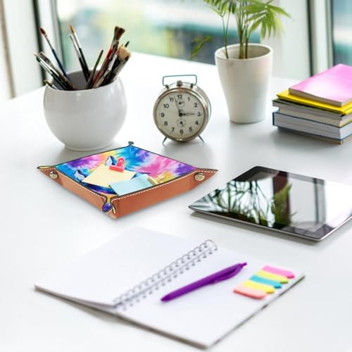 Tie Dye Whales Dice Tray Dice Rolling Tray Folding Dice Holder for Dice Games, Like RPG, DND and Other Table Games - color: Multi 8
