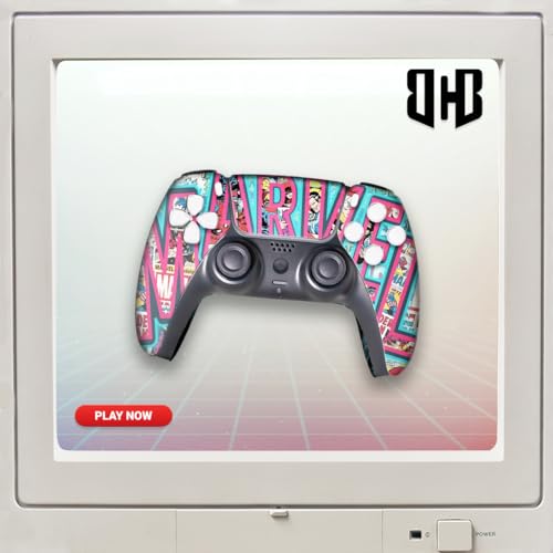 Marrvel Custom PS-5 Controller Wireless compatible with Play-Station 5 Console by BCB Controllers | Proudly Customized in USA with Permanent HYDRODIP Printing(NOT JUST A SKIN)(MODDED) - color: Marrvel, size: Modded - Front & Back Print