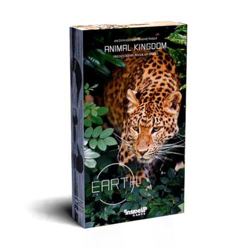 Inside Up Games: Earth Animal Kingdom | Board Game Expansion | 56 Unique Animal Meeples | Ecosystem Buidling, Card Drafting, Action Selection | 1 to 5 Players | 45-90 Minutes | Ages 13+