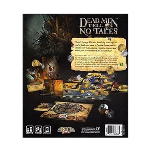 Minion Games Renegade Game Studios Dead Men Tell No Tales Strategy Boxed Board Game Ages 12 & Up for 2-5 Players 60-75 minutes playing time | Cooperative Action Point System Pirate Adventure, Ages 12 and Up, 60-75 Min Playtime, Includes 11-inch Strategy B