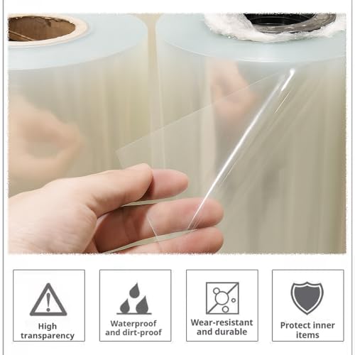 Custom Fit Clear Dust Cover Made to Measure Transparent Protection with Personalized Text or Logo for Furniture & Equipment (PVC transparente) - color: PVC transparente