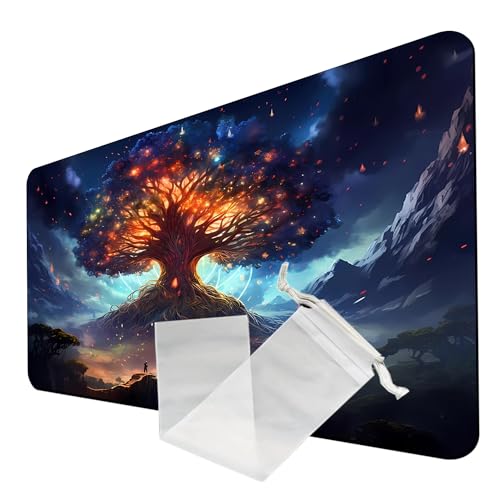 MTG Playmat, TCG Play Mat for OCG DND 24 x 14 inches Trading Card Inked Game Playmats with Storage Bag Smooth Rubber Surface Battle Game - color: Playmat 10