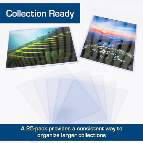 BCW 6X8 Toploaders for Photos | 25-Pack | 6x8 Toploaders,Clear Rigid PVC Protectors | Perfect for Photos, Trading Cards and, Baseball Card Protectors