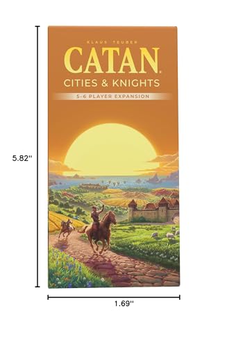 CATAN Cities & Knights 5-6 Player Board Game Extension (6th Edition) Add More Players, Strategy Game for Kids & Adults, Ages 12+, 3-6 Players, 90-120 Minute Playtime, Made by Catan Studio