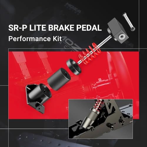 MOZA R3 Racing Simulator 5PCS Wheel & Pedals bundle for PC: R3 Direct Drive Base, ES Lite Steering Wheel, SR-P Lite Pedals, Table Clamp and SR-P Brake Pedal Performance Kit