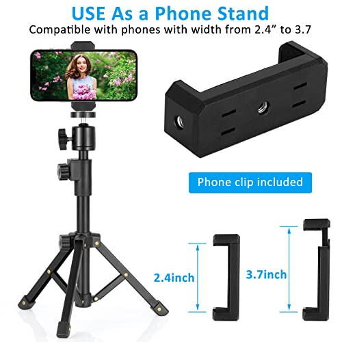 BILIONE Webcam Tripod Stand, for Webcam C920 C922 C930e C920S C920 C615 C960 C920x, Extendable Stand for Desk, Lightweight Mini Webcam Tripod with 1/4" Thread