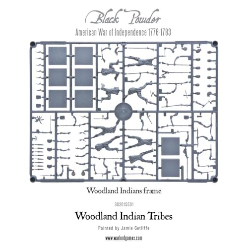 Warlord Games Woodland Indians Tribe - 28mm Scale Plastic Miniatures for Black Powder Highly Detailed American War of Independence Miniatures