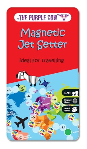 The Purple Cow Magnetic Game Box for kids and adults, Jet Setter - color: Jet Setter