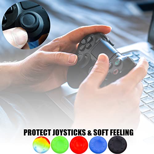Skin for Ps4 Controller, 1pc Anti-Slip Shell Cover Case with 10 Joystick Grips Silicone Cover Sticker for PlayStation 4 Controller(PS4 Controller #15) - color: PS4 controller #15
