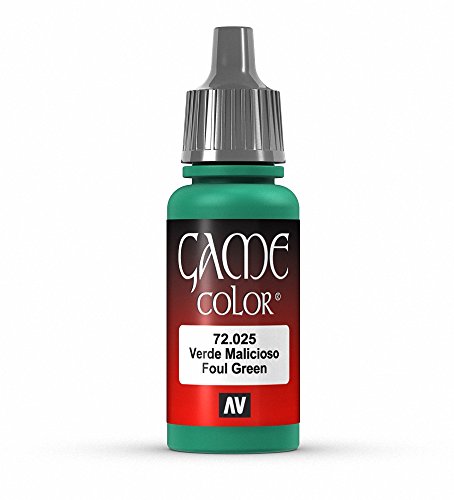 Vallejo Game Color Foul Green Paint, 17ml - color: Foul Green