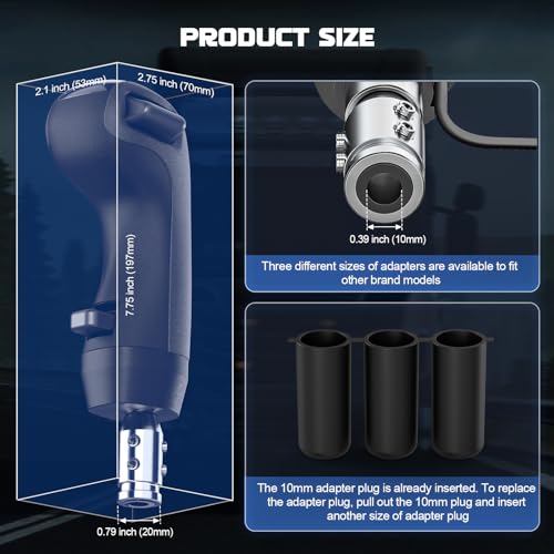 aikeec USB American Truck Simulator Shifter, Gearshift Knob Fit for ATS & ETS2 Games, PC Sim Racing Shifter Compatible with Logitech G25 G27 G29 G920 Thrustmaster TH8A Fanatec Version 2 - size: Truck Sim USB Shifter Version 2