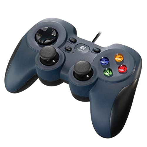 Logitech G F310 Wired Gamepad Controller Console - Blue/Black | Console-like layout, 4-switch D-pad