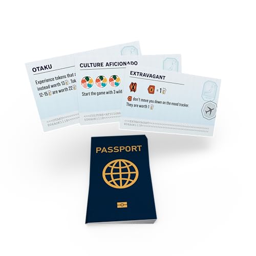 Let's Go! to Japan: Grab Your Passport Mini Expansion, Asymmetric Abilities | 1-4 Players, Ages 10+, 45 Mins, 18 Unique Personalities