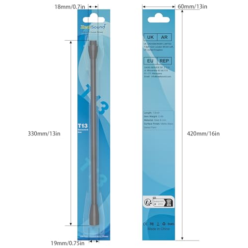 ZealSound Multifunction Metal Hose Arm, 13 inch Microphone Gooseneck, Stand Extension for Mic Floor Stand - size: 13-Inch