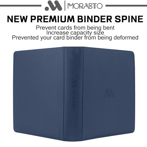 Card Binder 20 Pocket,Trading Card Binder Holds up to 2000 Cards with 50 Sleeves,Zipper Card Holder Album Compatible with TCG Card/Game Cards/Sports Card - color: Dark Blue, size: 20 Pocket 2000